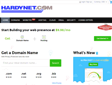 Tablet Screenshot of hosting.hardynet.com